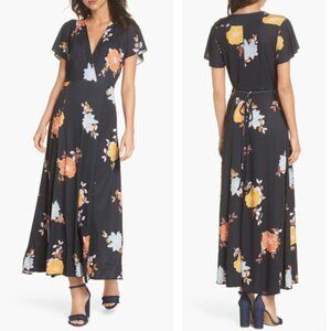 French Connection Black Floral Maxi Dress